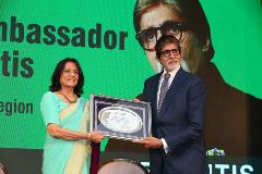 Dr Poonam Khetrapal Singh with Amitabh Bachchan